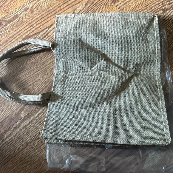 🆕 Burlap Tote Bag - Picture 1 of 4